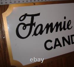 Vintage Fannie May Candies Double Sided Hanging Sign