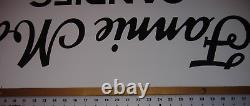 Vintage Fannie May Candies Double Sided Hanging Sign