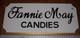 Vintage Fannie May Candies Double Sided Hanging Sign Chocolate