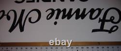 Vintage Fannie May Candies Double Sided Hanging Sign Chocolate