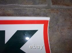 Vintage Farm Advertising Metal Double Sided Spinner Sign NK NORTHRUP KING SEEDS