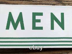 Vintage Flange Double Sided Texaco Restroom Men, Ladies Porcelain Gas Sign Set Vintage Flange Double Sided Texaco Restroom Men, Ladies Porcelain Gas Sign Set