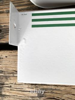 Vintage Flange Double Sided Texaco Restroom Men, Ladies Porcelain Gas Sign Set