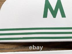 Vintage Flange Double Sided Texaco Restroom Men, Ladies Porcelain Gas Sign Set