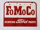 Vintage Ford Fomoco Parts Double Sided Porcelain Enamel Sign (18 X 13½)