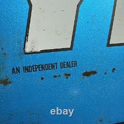 Vintage GOOD YEAR Tires Double Sided Dealer Sign 48X 12 Advertising gas oil