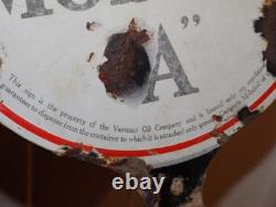 Vintage Gargoyle Mobiloil A Double Sided Porcelain Sign