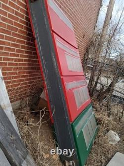 Vintage Gas Station Price Signs Double Sided Red & White Auto Memorabilia