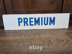 Vintage Gas Station Pump Sign PREMIUM / REGULAR Double Sided Metal Petroliana