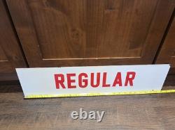 Vintage Gas Station Pump Sign PREMIUM / REGULAR Double Sided Metal Petroliana