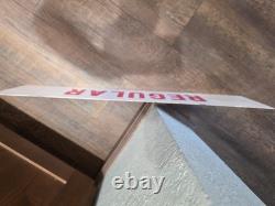 Vintage Gas Station Pump Sign PREMIUM / REGULAR Double Sided Metal Petroliana
