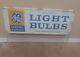 Vintage General Electric Ge Light Bulbs Porcelain Sign Double-sided Display Rack