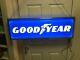 Vintage Goodyear Large Double Sided Lighted Sign 36 X 12 X 6 Superb Condition