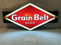 Vintage Grain Belt Beer Sign Lighted Double Sided Sign