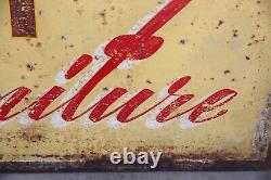 Vintage HANNI Furniture Double Sided Metal Sign Original Store Advertising
