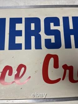 Vintage Hershey's Ice Cream Double Sided Light Up OPEN Sign WORKS