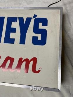 Vintage Hershey's Ice Cream Double Sided Light Up OPEN Sign WORKS