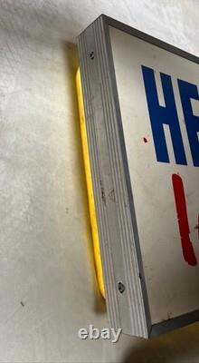 Vintage Hershey's Ice Cream Double Sided Light Up OPEN Sign WORKS