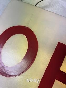 Vintage Hershey's Ice Cream Double Sided Light Up OPEN Sign WORKS