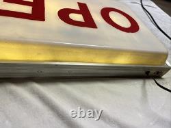 Vintage Hershey's Ice Cream Double Sided Light Up OPEN Sign WORKS