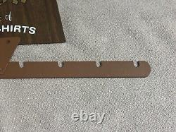 Vintage Hilton Bowling Shirt Double Sided Advertising Store Sign Display Rack