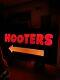 Vintage Hooters Lighted Pole Sign Double Sided