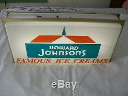 Vintage Howard Johnson's Restaurant Ice Cream Sign-Double Sided Light