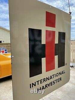 Vintage International Harvester 30 Double Sided Nos Blem Porcelain Sign Last 1