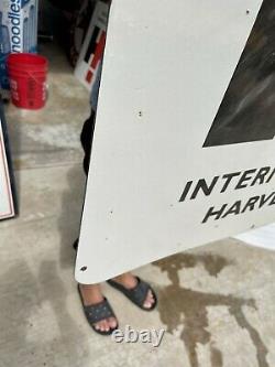 Vintage International Harvester 30 Double Sided Nos Blem Porcelain Sign Last 1