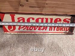 Vintage Jacques Proven Hybrid Double Sided Sign Advertising