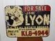 Vintage Joe Lyon Phelps, Ny Real Estate Double Sided Sign
