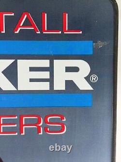 Vintage John Madden Walker Mufflers Installed Here Stand Up Sign Double Sided