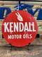 Vintage Kendall Motor Oils Metal Double Sided Sign 24