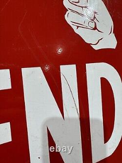 Vintage Kendall Motor Oils Metal Double Sided Sign 24