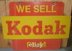 Vintage Kodak Double Sided Sign Camera Photography 24 X 18