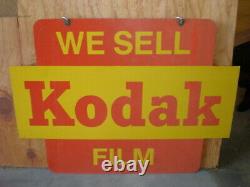 Vintage Kodak Double Sided Sign Camera Photography 24 X 18