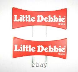 Vintage Little Debbie Double Sided Wooden Sign