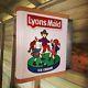 Vintage Lyons Maid Ice Cream Double Sided Metal Shop Advertising Sign