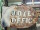 Vintage Motel Office Steel Sign Double Sided Metal Authorized Must See