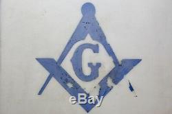 Vintage Masonic Lodge Freemason Double-Sided Lighted Sign Mason Advertising lamp