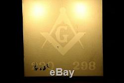 Vintage Masonic Lodge Freemason Double-Sided Lighted Sign Mason Advertising lamp