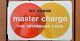 Vintage Master Charge The Interbank Card Double-sided Metal Sign 16x10