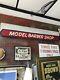 Vintage Model Barber Shop Sign 42x8 Wood Double Sided From Ypsilanti Mi