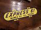 Vintage New Orleans Express 61 Bus Or Trolley Car Porcellain Sign Double Sided