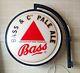 Vintage Nib Bass & Cos Pale Ale Bar Sign Double Sided Light Up Pub Sign