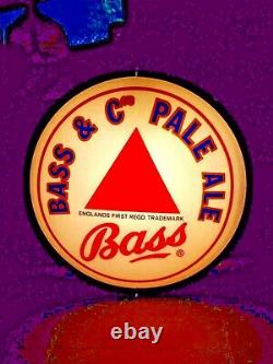 Vintage Nib Bass & Cos Pale Ale Bar Sign Double Sided Light up Pub Sign