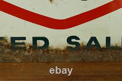 Vintage Northrup King Seed Sales Dealer Double Sided Advertising Metal Sign 22