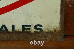 Vintage Northrup King Seed Sales Dealer Double Sided Advertising Metal Sign 22