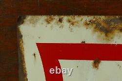 Vintage Northrup King Seed Sales Dealer Double Sided Advertising Metal Sign 22