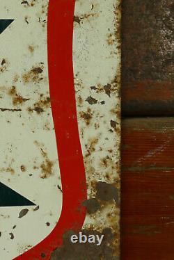 Vintage Northrup King Seed Sales Dealer Double Sided Advertising Metal Sign 22